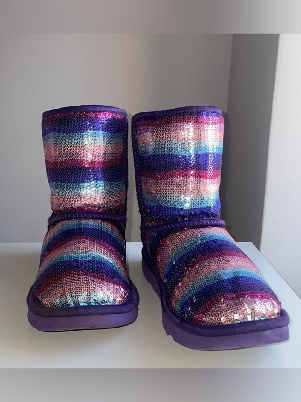 ✨ UGG Rainbow Sequin Boots (Kids) ✨